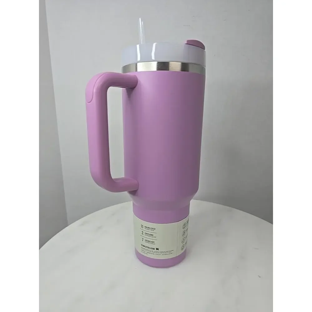 Stanley 40 oz Quencher H2.0 Tumbler Hammertone Lilac New And Unused! - Picture 6 of 8